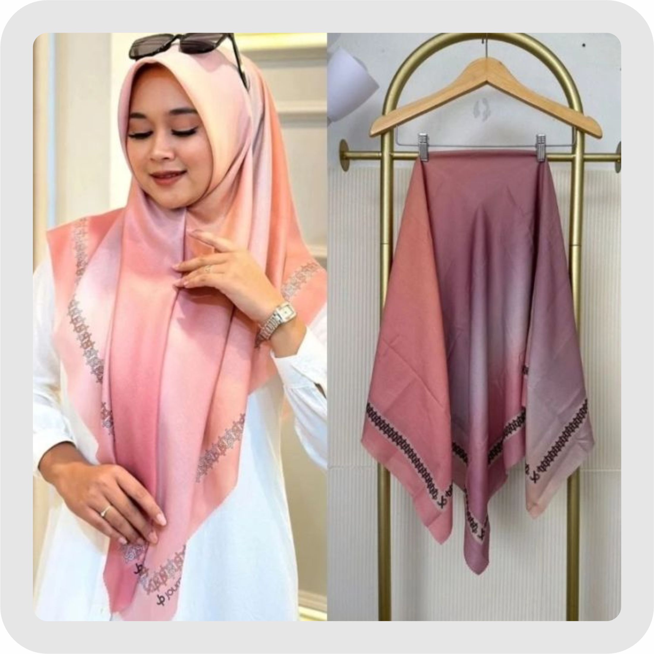 Khimar Instan Dua Layer